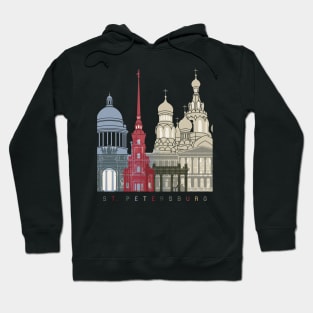 St Petersburg skyline poster Hoodie